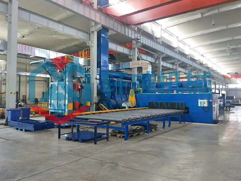 Roller type shot blasting machine