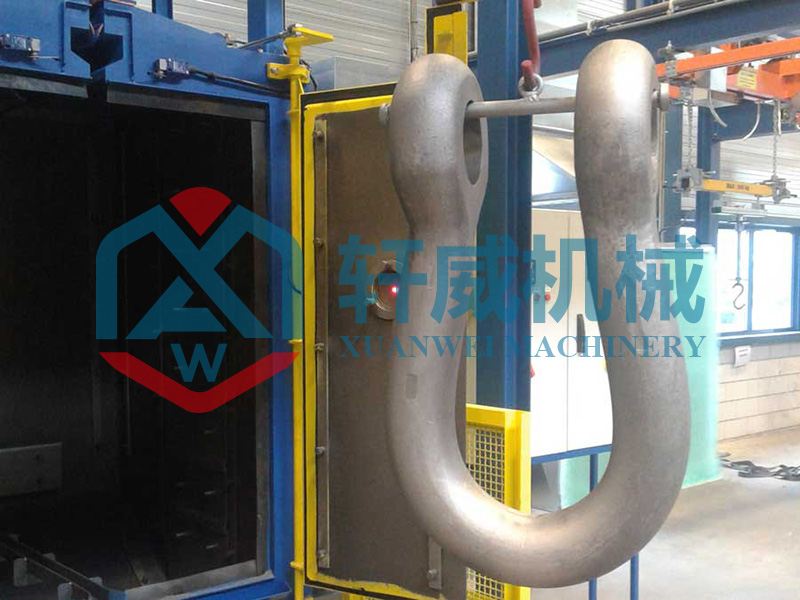 Hook type shot blasting machin